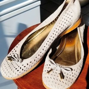 Ralph Lauren Dove Grey Flats